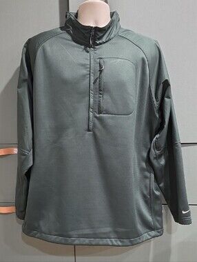 774. Nike Golf Therma-FIT 1/4 Zip Pullover Fleece Jacket - Dark Green - Men's XL